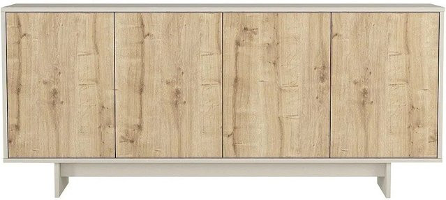 Vente-unique Sideboard Zefyna Modern in Beige Naturfarben Hell, Breite: 180 cm - Bild 1
