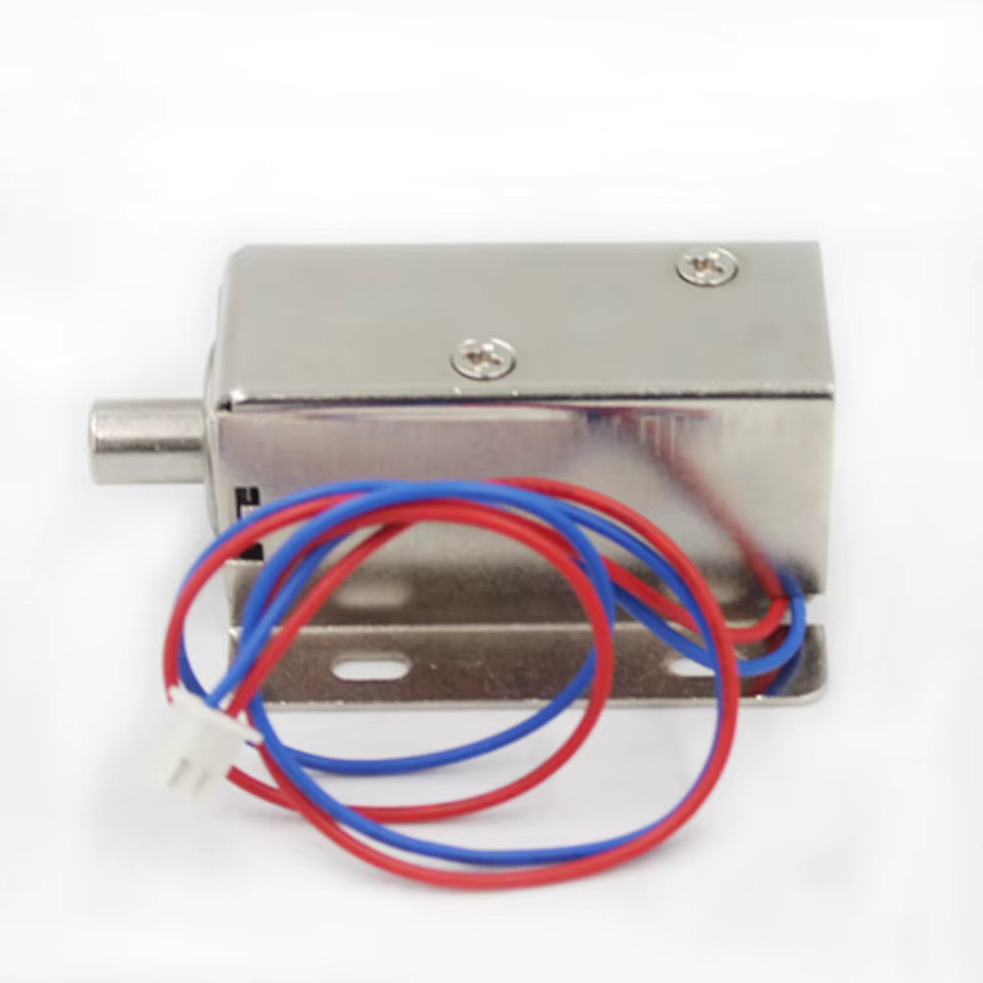 LUCKING DOOR Mini DC12V Elektronisches Schrankschloss in Silber, Mini-Elektro-Riegelschloss für Schubladen und Schränke mit 0,4 A - Bild 2