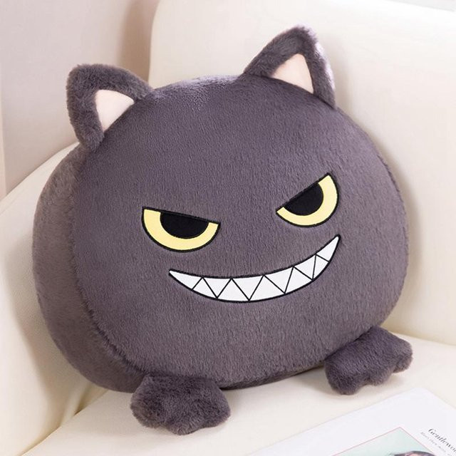 Yiran toy Emote Katze Plüschtier, Grau - Bild 1