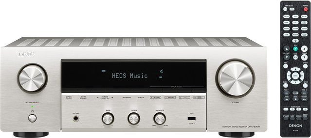 Denon DRA-800H Klang Effekt Receiver in Silber mit HDMI, USB und Wi-Fi - Bild 1