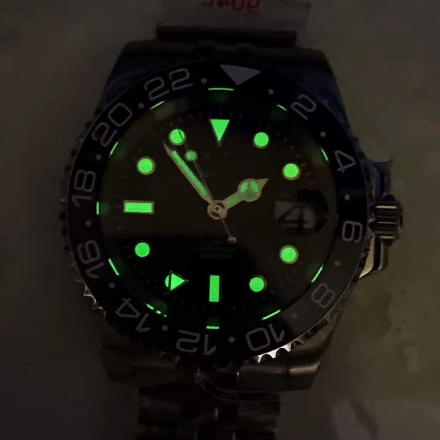 Tandorio Armbanduhr, Automatik, Edelstahl, Schwarz, 40 mm, Herren - Bild 2