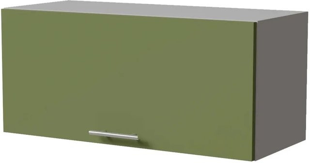 Feldmann-Wohnen Klapphängeschrank Brerra W4B/80 in Grau und Farngrün Matt mit Blum Aventos Klappenbeschlag, B/T/H: 80 x 32,5 x 36 cm - Bild 1