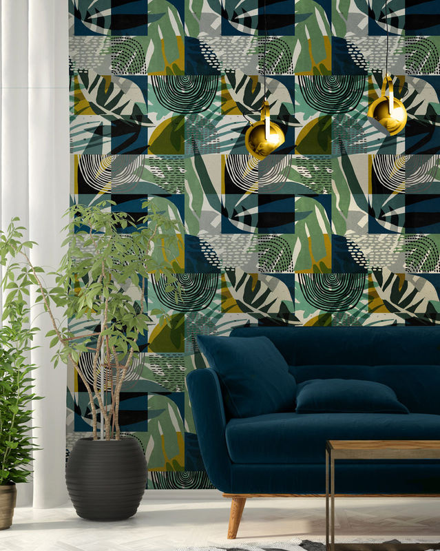 MINDTHEGAP Fototapete Wilderness Mural in Multicolour mit botanischem Abstract-Design - Bild 2