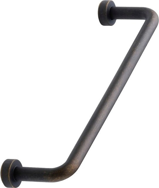 Furnipart Möbelgriff Lounge Bar in Braun Antik aus Zinkdruckguss, Länge: 128 mm, Breite: 142 mm, Durchmesser: 7 mm - Bild 1