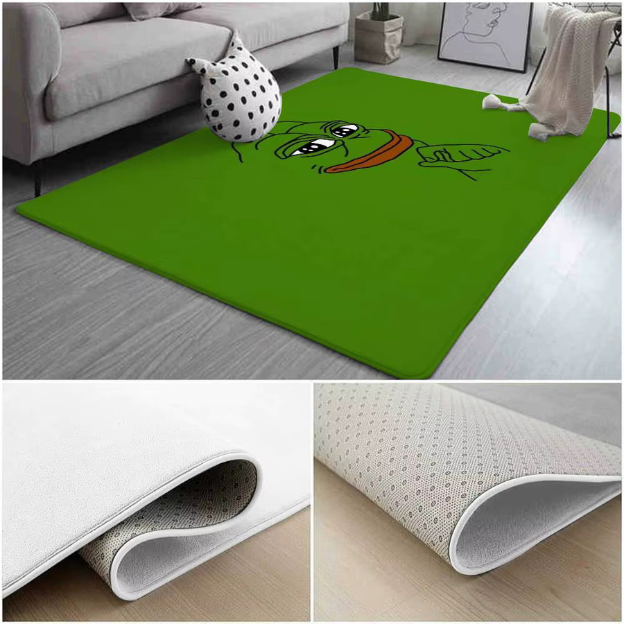 Beast Kingdom P-Pepe The F-Frog Teppich, grüne Antirutschmatte für Badezimmer und Eingangsbereich, B/T: 60 x 40 cm - Bild 4