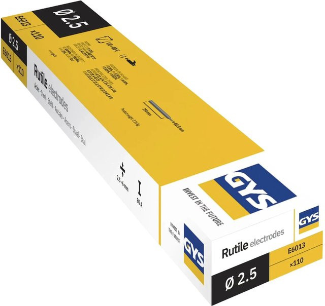 GYS Rutilelektroden E6013 Gelb Ø 2,5 mm 2,11 kg - Bild 1