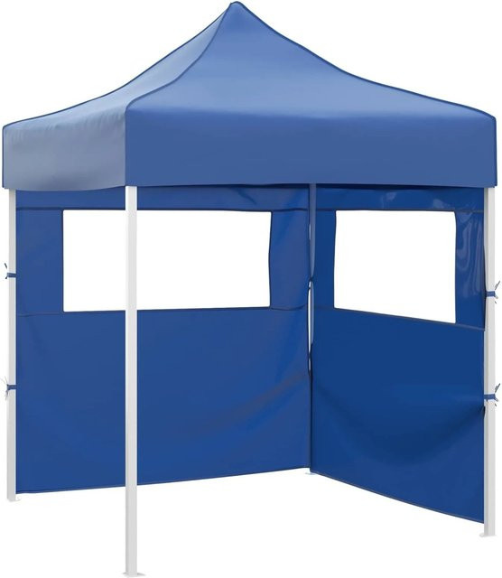 vidaXL Party-Zelt Blau aus Oxford-Stoff mit PVC-Beschichtung und Stahlgestell B/T/H: 200 x 200 x 315 cm - Bild 1