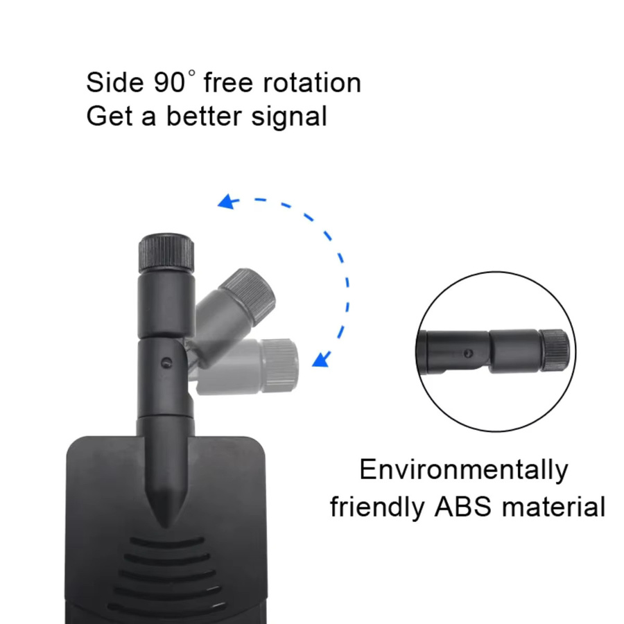 NOWEPOCH 5G Gummi-Antenne mit hoher Verstärkung 12dBi, 600-6000MHz, SMA-Stecker, Omni-Antenne zur Signalverbesserung für Smart Home Steuerung, Schwarz - Bild 3