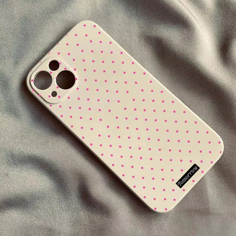 Stoßfeste Polka-Dot Handyhülle für Apple iPhone 11 12 13 14 15 16 17 Pro Max Mini X XS XR 7 8 Plus SE4 Air - Bild 2
