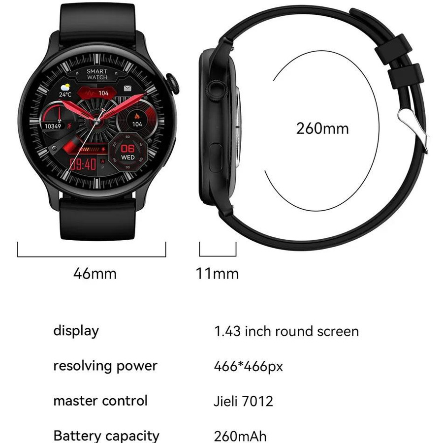 Smartwatch Damen, Gold, Milanaise, Zinklegierung, GPS, Bluetooth - Bild 6