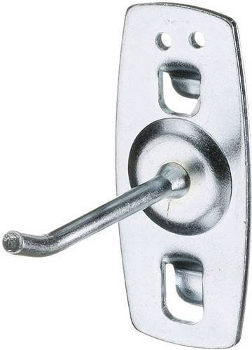 Gedore Werkzeughaken 1500 H 1 mit schrägem Hakenende aus verzinktem Stahl, Silber, Durchmesser: 4 mm - Bild 1