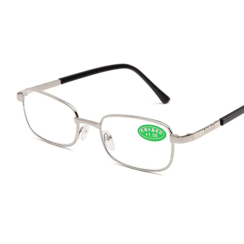 ISENGHUO Lesebrille, Vollrand, rechteckig, Metall, Unisex - Bild 2