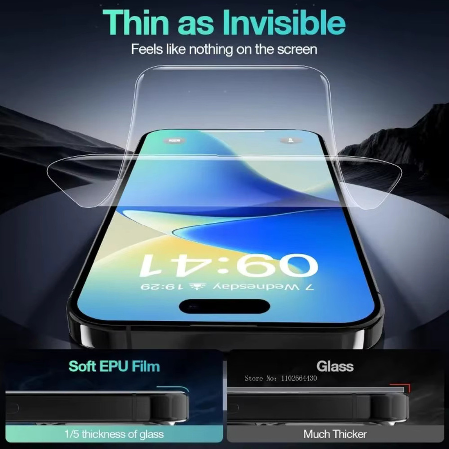 4 Stück Hydrogelfolie Displayschutzfolie für Realme 14 13 12 11 Pro Max 15T 14 Pro 14T 12 Plus transparent - Bild 3