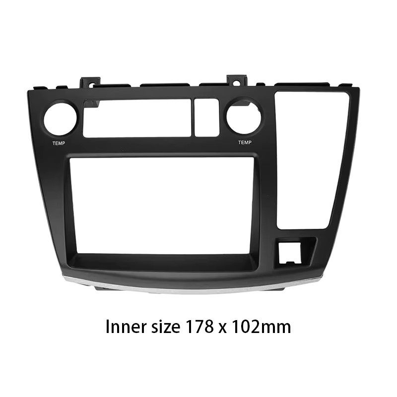 Doppel-DIN Autoradio Rahmen für Nissan Elgrand E51 2014-2017 Stereo DVD Dash-Kit Blende in Schwarz - Bild 2