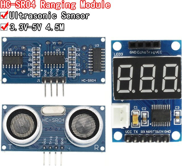 Si Tai&SH Ultraschall-Entfernungssensor HC-SR04 in Blau für Arduino - Bild 1