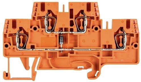 Wieland Electric Installationsetagenklemme 56.703.8155.9 mit Federzuganschluss in Orange, 100 Stück - Bild 1