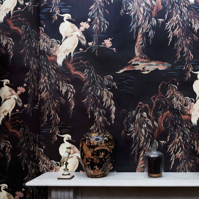 House of Hackney Tapete Zeus Carob Mural in Schwarz und Braun mit botanischem Naturmotiv - Bild 3
