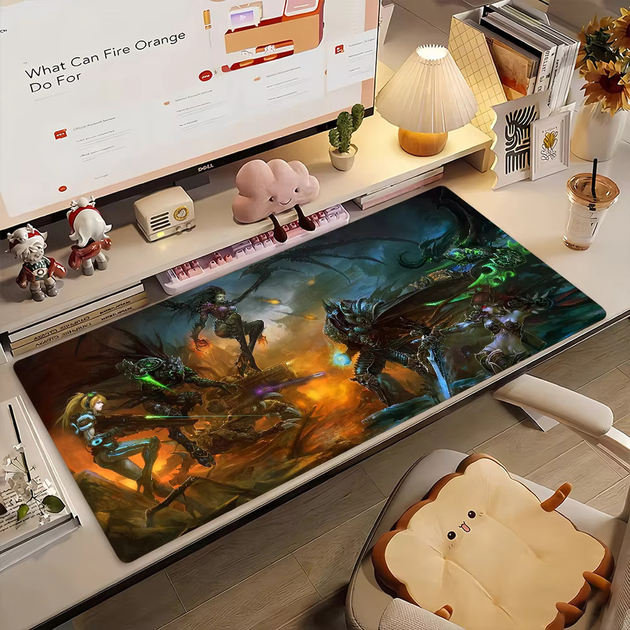 S-StarCraftES Mauspad rutschfeste Schreibtischunterlage in Multicolour für PC und Laptop - Bild 2
