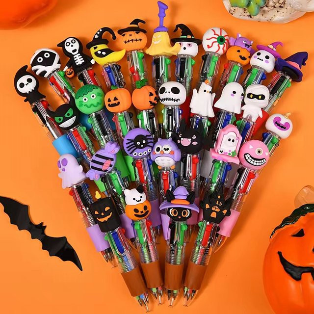 ZQNYCY Kugelschreiber mit Halloween-Motiv in Mehrfarbig für Kinder - Bild 1