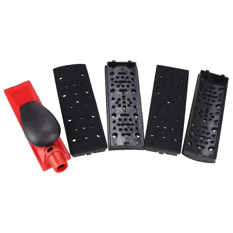 4-in-1 Handschleifblock und manueller Vakuumschleifer zum Polieren und Schleifen, Rot, B: 70 mm, H: 198 mm - Bild 2