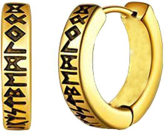 Rui Di Creolen, Edelstahl, Gold, 12 mm, Unisex, Vintage - Bild 1