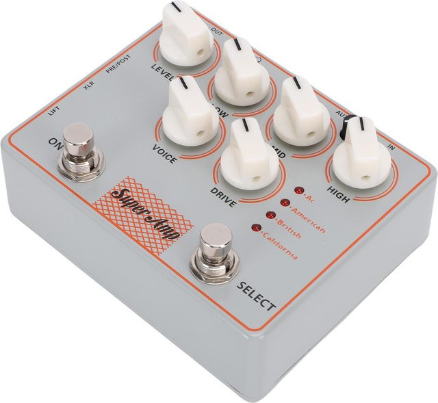 Koogeelife 4-in-1 Gitarrenverstärker-Simulator-Pedal und Gitarreneffektprozessor mit DI-Box und Kopfhörerausgang, Weiß - Bild 1
