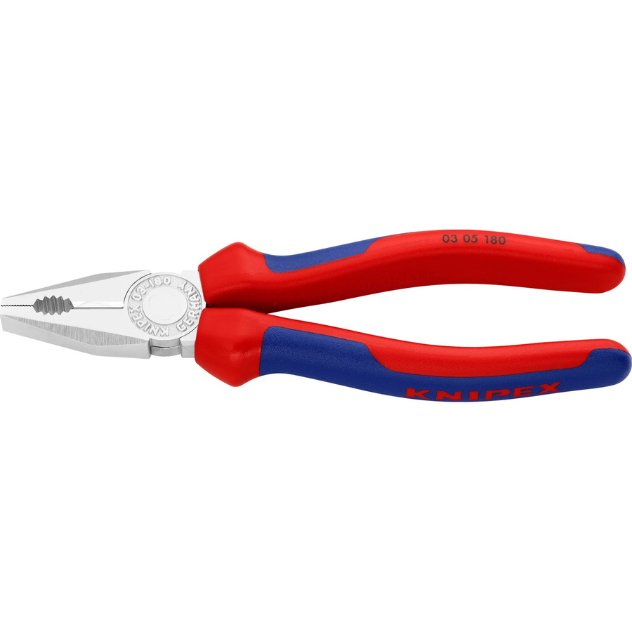 Knipex Kombizange aus Stahl in Silber mit Mehrkomponenten-Griff 180 mm - Bild 2