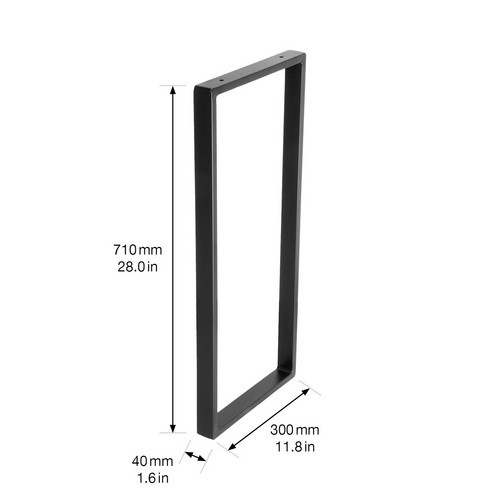 Wagner Design-Rahmen aus Stahl in Schwarz, B/H: 30 cm x 71 cm - Bild 2