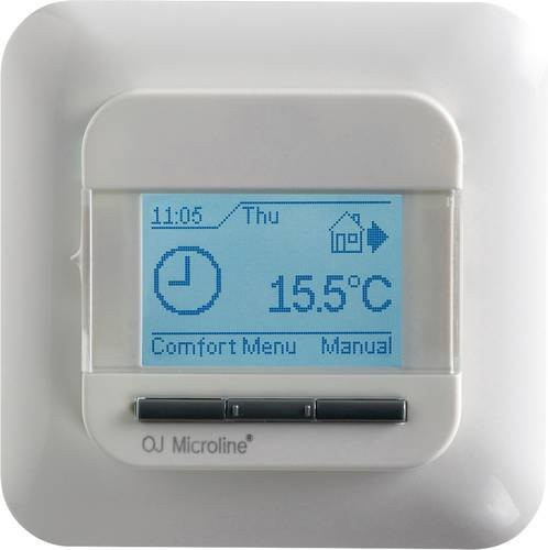 OJ Electronics OCD4 Fußbodenregler Unterputz mit Display in Weiß - Bild 1