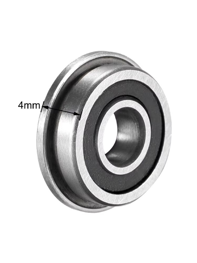 BAAJ 20 Stück F695-2RS Miniatur-Rillenkugellager mit Flansch, Farbe: Silber, Maße: B: 5 mm, H: 13 mm, T: 4 mm, passend für VORON Mobius 2/3 3D-Drucker - Bild 1