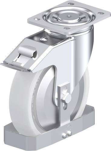 Blickle Stahlblech-Lenkrolle LH-SPO 201G-FI-FA-FS in Silber, Rad-Durchmesser: 20 cm, Tragfähigkeit: 900 kg - Bild 1
