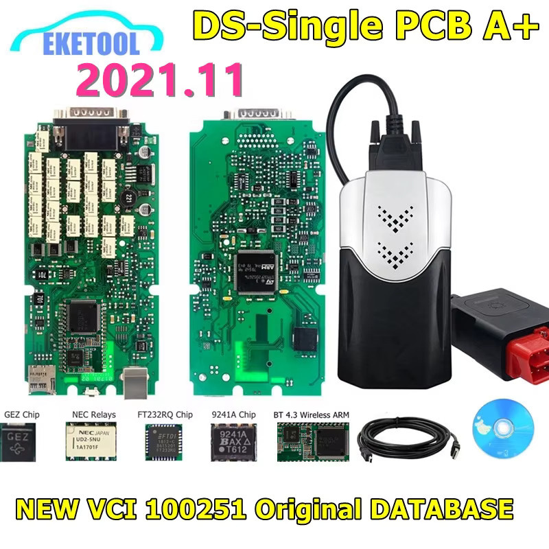EKETOOL TCS PRO+ Multidiag BT 4.3 VCI Autoreparaturwerkzeug für PKW und LKW mit Bluetooth in Grün - Bild 2