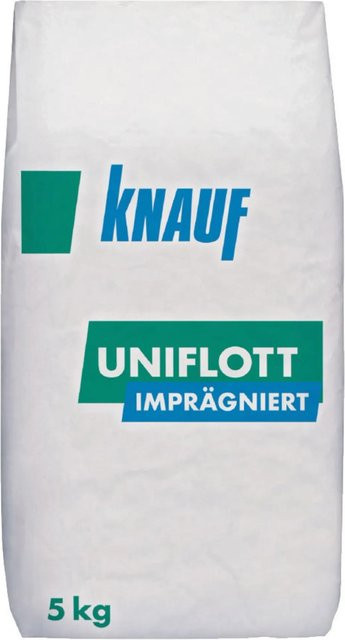 Knauf Uniflott Imprimierter Fugenspachtel auf Gipsbasis, Weiß, 5 kg - Bild 1