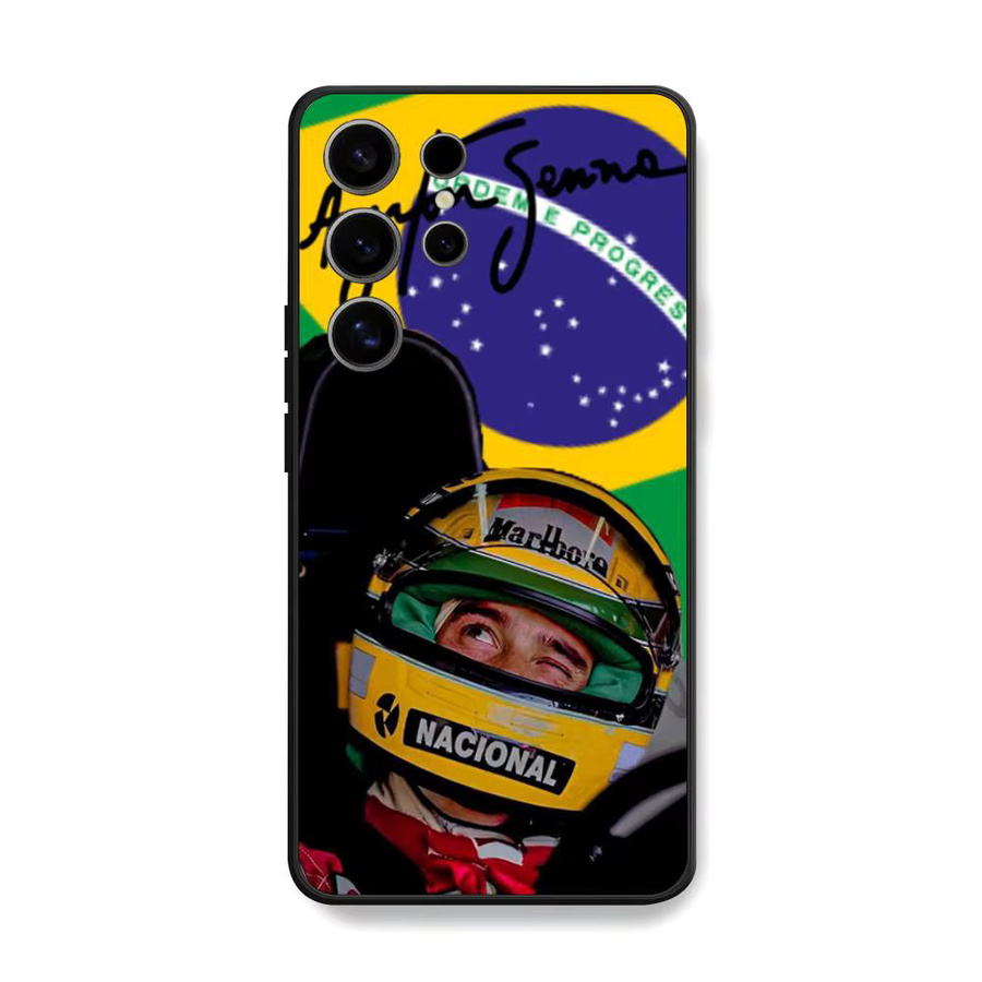 Ayrton Senna F1 Rennsport Hülle für Samsung Galaxy S25 S23 S22 S21 S20 S10 Ultra Plus FE TPU Soft Cover in Multicolour - Bild 2