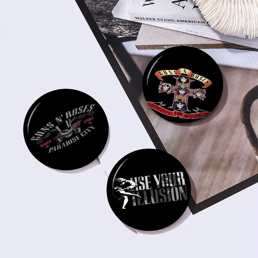 Guns N' Roses Anime Button Pin Brosche, Unisex - Bild 3