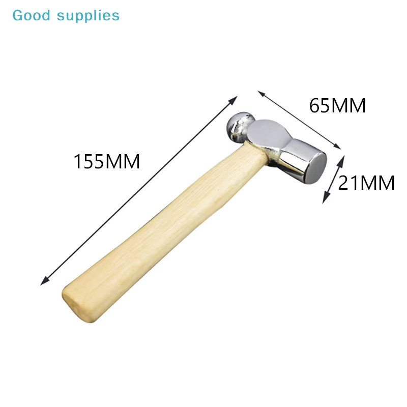 nimbleMini Multifunktions-Minihammer aus Holz mit silbernem Rundkopf für Walnüsse und als Auto-Notfallwerkzeug - Bild 4