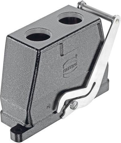 HARTING Tüllengehäuse 09 40 024 0487 in Grau aus Edelstahl - Bild 1