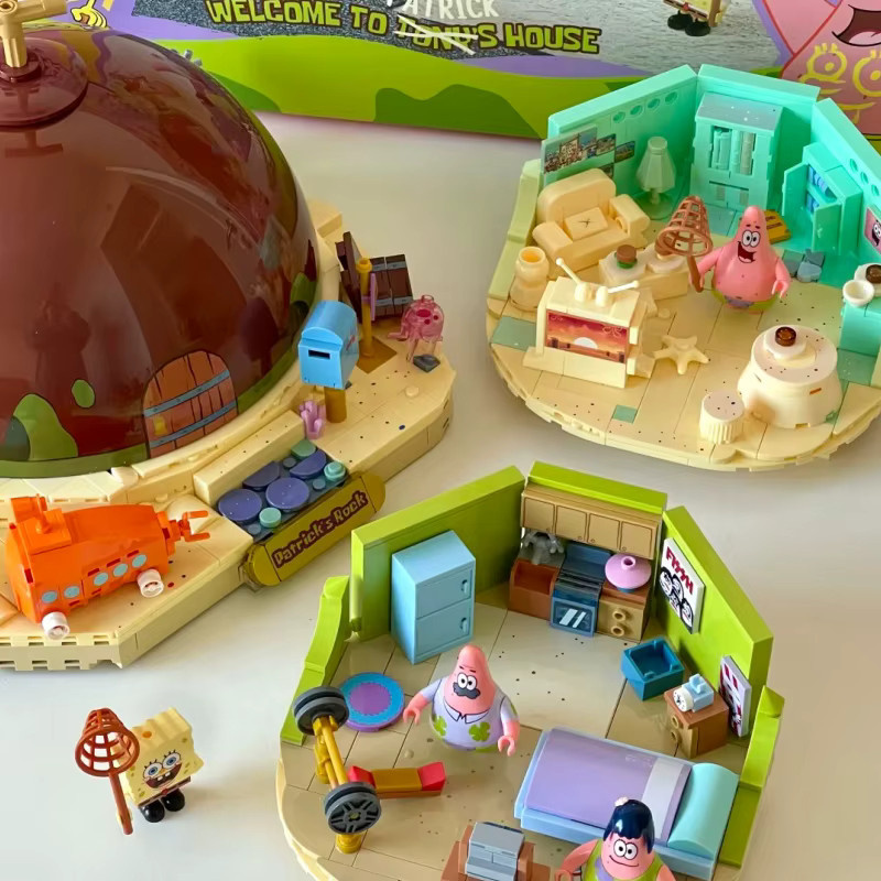 AREA-X SpongeBob Schwammkopf Patrick's Steinhaus, Modellbausatz - Bild 2