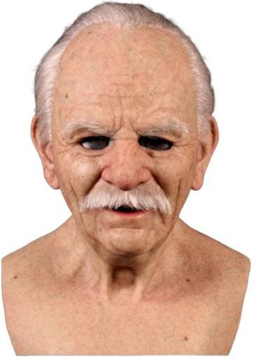luzhenbang Alte Mann Maske für Erwachsene, Realistische Latex Vollkopfbedeckung - Bild 1