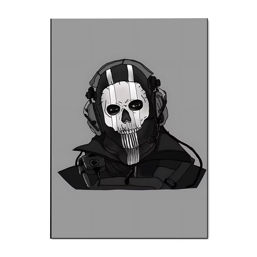 COD Call Of Duty Ghosts Poster selbstklebender wasserfester Papieraufkleber für Wanddekoration - Bild 6