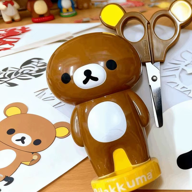 Rilakkuma Vintage-Schere in Bärenform aus Kunststoff für Büro und Bastelprojekte - Bild 2