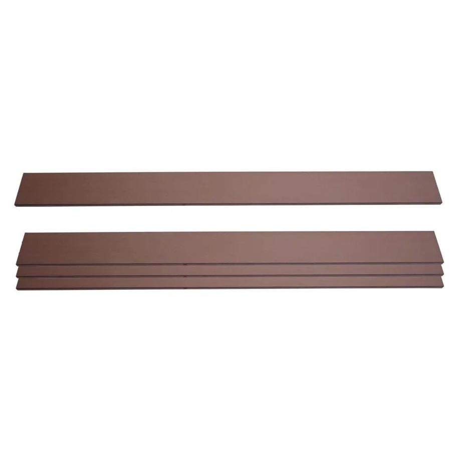 4er Set WPC-Sichtschutzlatten Savoie Windschutz Bretter Braun, Höhe: 180 cm - Bild 2