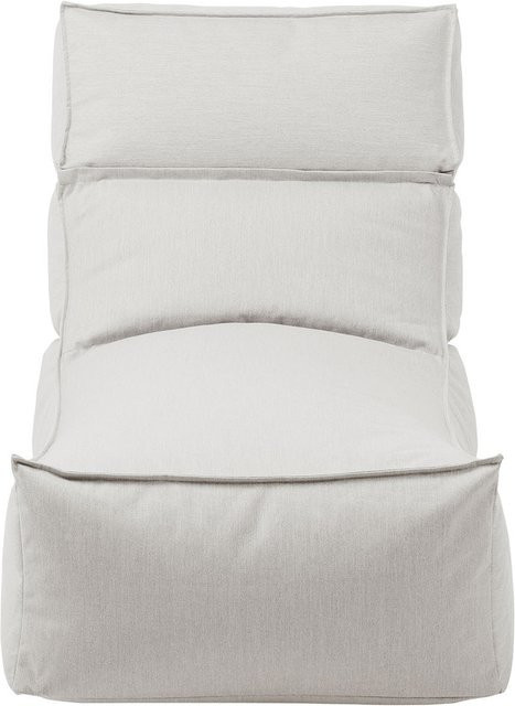 Blomus Lounger Stay Outdoor Cloud Liege in Grau mit wasserabweisendem Textil und EPS-Perlen, Länge: 120 cm - Bild 1
