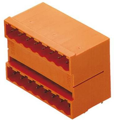 Weidmüller Stiftgehäuse-Platine BL/SL 5.00 in Orange, 48 Polzahl, Rastermaß: 5 mm, 10 Stück - Bild 1