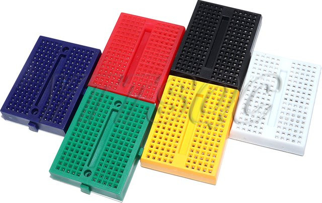 6-teiliges Mini-Breadboard-Set SYB-170 mit 170 Verbindungspunkten in Multicolor für Arduino und Raspberry Pi - Bild 1