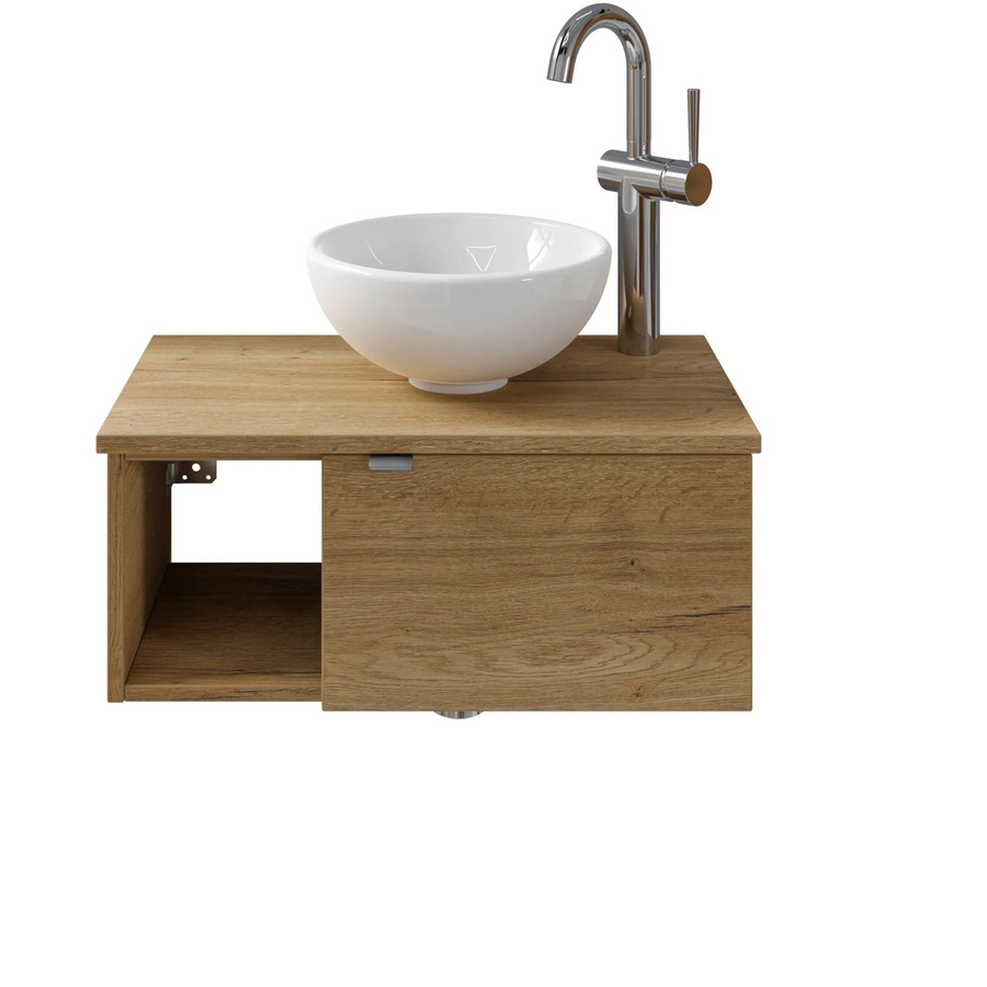 Pelipal Einzelwaschtisch Serie 6915 in Eiche mit Softclose, Breite: 61 cm - Bild 2