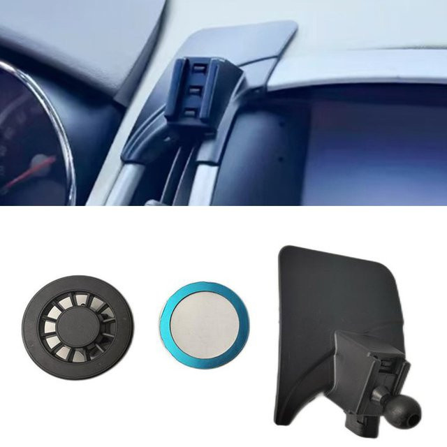 Magnetischer Handyhalter für Opel Astra J (2010-2014) aus ABS-Kunststoff in Schwarz - Bild 1