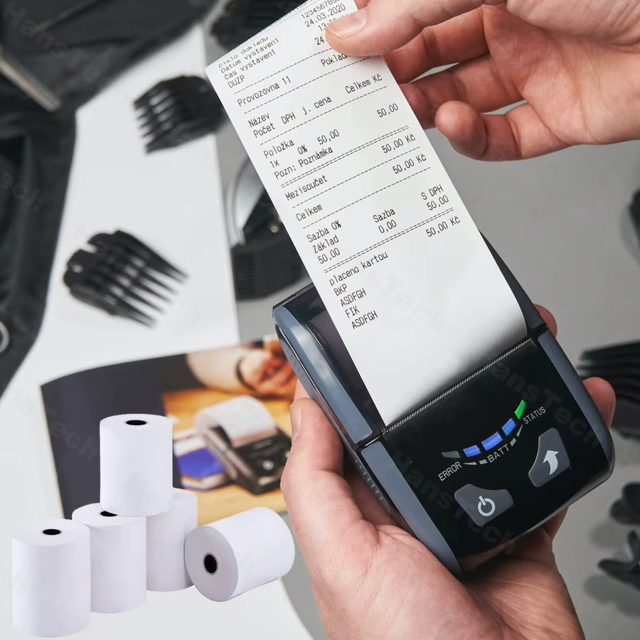 QKX Thermobonpapier für Star Micronics TSP100 TSP143 und Epson 80 mm Drucker, BPA-freie Rollen, Weiß - Bild 4