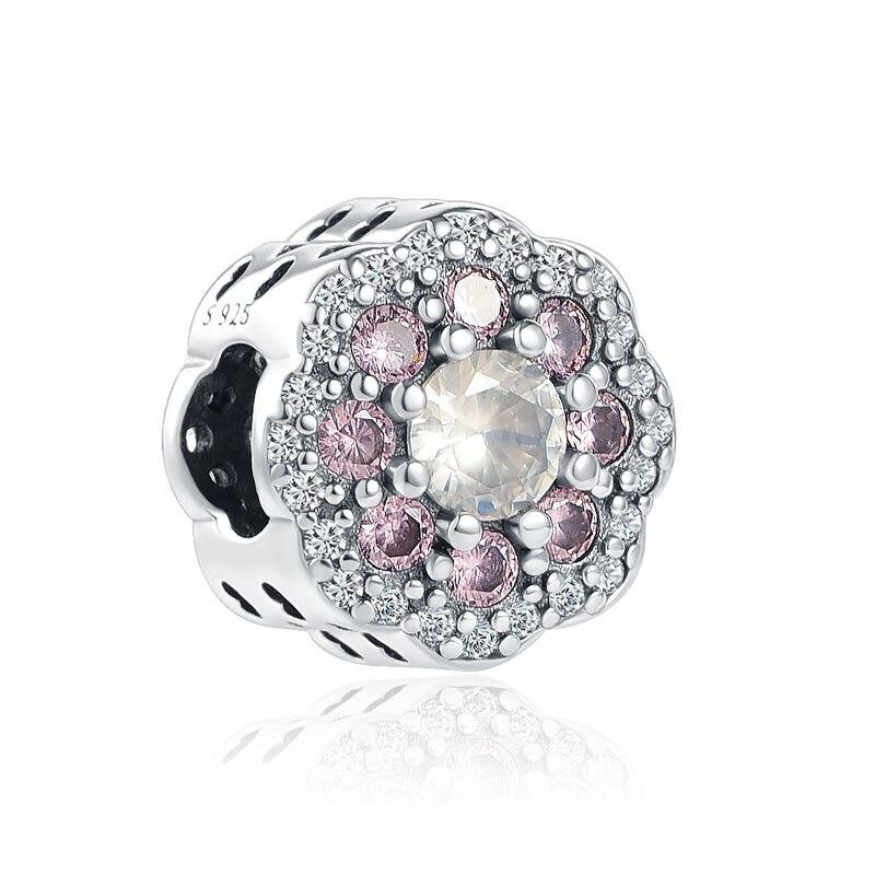YIRAN Jewelry Charm Bead, 925 Silber, Rosa, Unisex - Bild 1