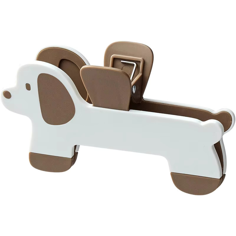 Tragbarer Hund Buchhalter Clip aus Kunststoff in Gelb oder Weiß - Bild 3